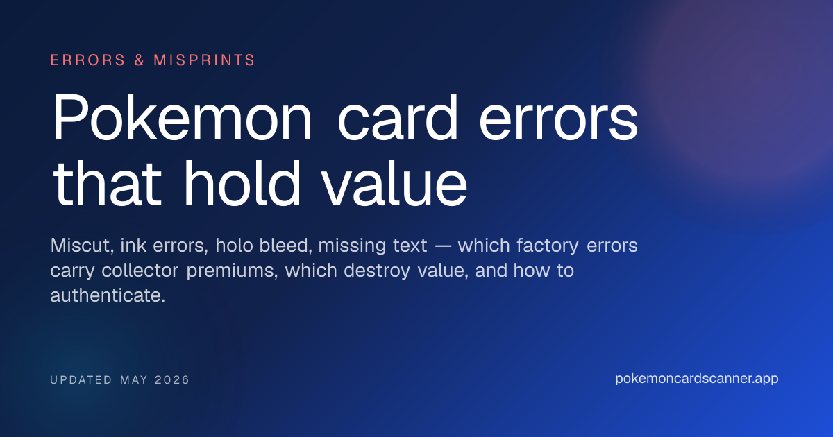 Pokemon Card Errors & Misprints — A Complete Guide with Examples ...