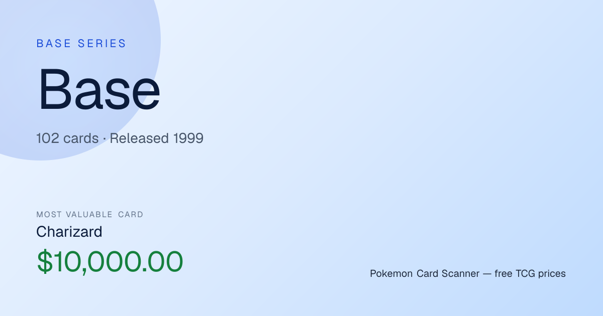 Base — Pokemon TCG Card Prices & Set List · Pokemon Card Scanner