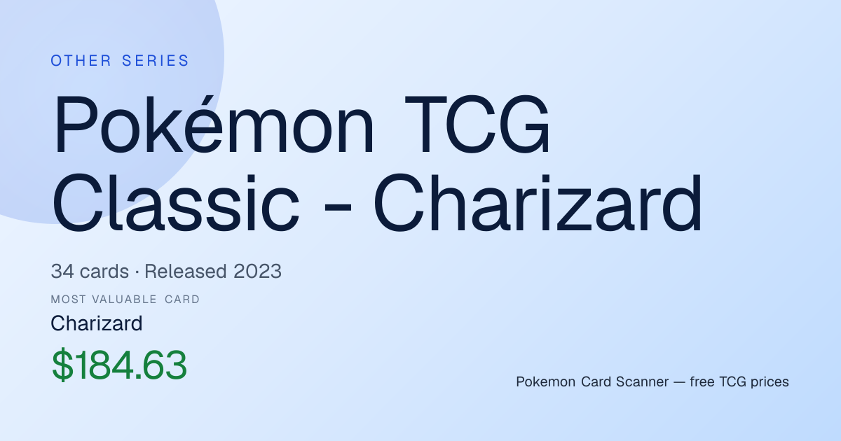 Pokémon TCG Classic - Charizard — Pokemon TCG Card Prices & Set List ...